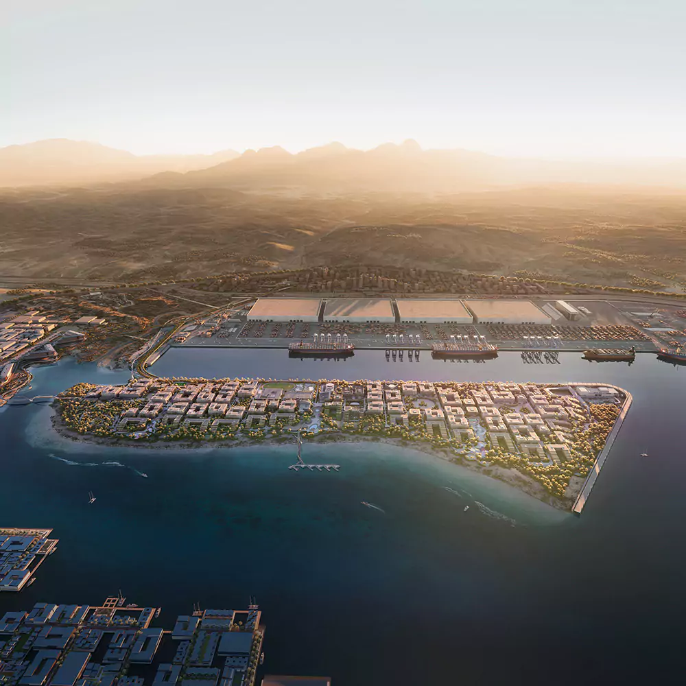 NEOM OXAGON Port,Kingdom Of Saudi Arabia 